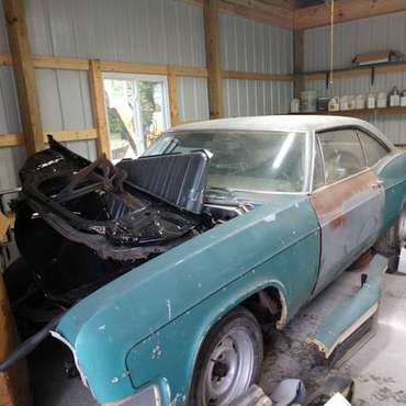 1966 chevy impala project for sale in Stanton, MI