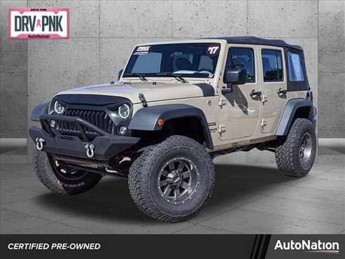 2017 Jeep Wrangler Unlimited Sport 4x4 4WD Four Wheel SKU: HL569965 for sale in Englewood, CO