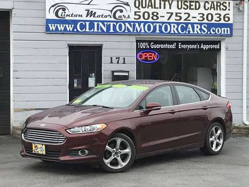 2015 *Ford* *Fusion* *4dr Sedan SE FWD* RED 774-245- for sale in Shrewsbury, MA