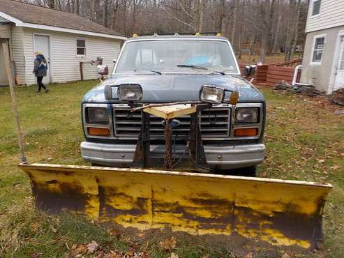 1987 Ford F150 pick-up with snow plow - cars & trucks - by owner -... for sale in West Kill, NY
