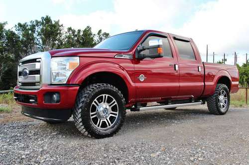 2014 FORD F-250 PLATINUM*6.7L POWERSTROKE*LOADED*MUST SEE*35"TIRES*NAV for sale in Liberty Hill, TX