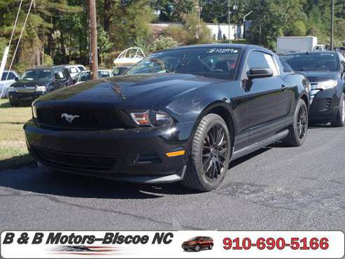 2011 Ford Mustang Black/Black Rims--Automatic--67k Miles for sale in Biscoe, NC