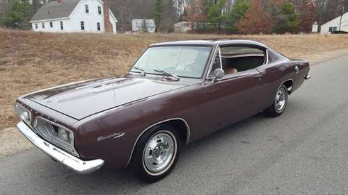 1967 Plymouth Barracuda fastback V8 auto - cars & trucks - by owner... for sale in Sandown, MA