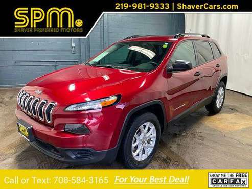 2016 Jeep Cherokee Sport suv RED - cars & trucks - by dealer -... for sale in Merrillville, IL