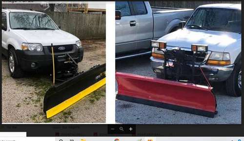 2 Small Plows : ★ 2017 MEYER SNOW PLOW ..2006 ESCAPE / 2000 RANGER -... for sale in Champaign, IA