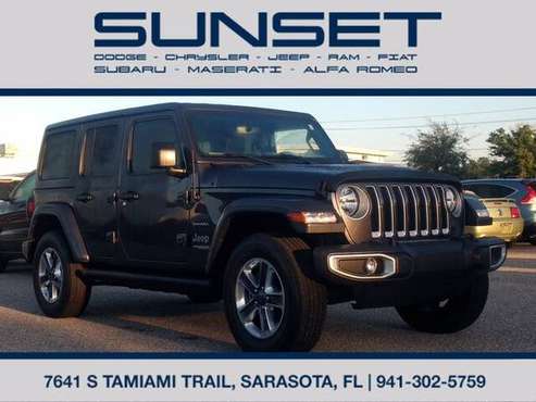 2020 Jeep Wrangler Unlimited Sahara Like New only 18K Miles! - cars for sale in Sarasota, FL