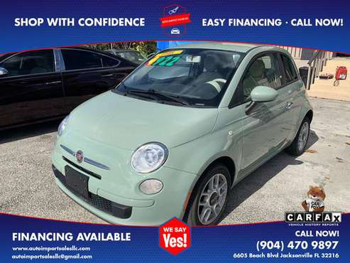 2012 FIAT 500 - Financing Available! - cars & trucks - by dealer -... for sale in Jacksonville, FL