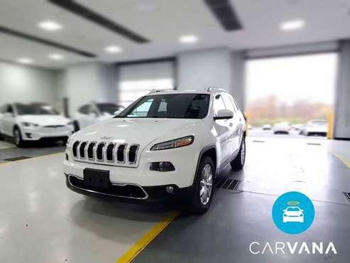 2017 Jeep Cherokee Limited Sport Utility 4D suv White - FINANCE... for sale in NEWARK, NY