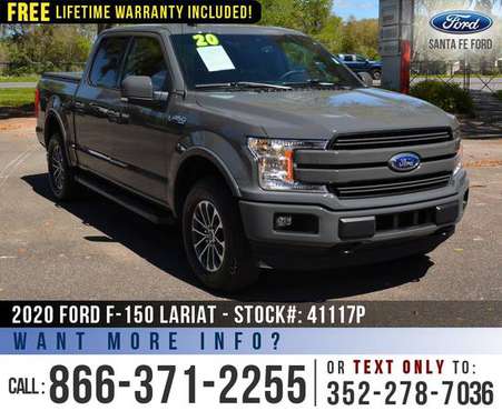 2020 FORD F-150 LARIAT 4X4 Tailgate Step, Tonneau Cover, Leather for sale in Alachua, FL