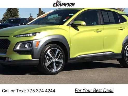 2019 Hyundai Kona Ultimate suv Green - - by dealer for sale in Reno, NV