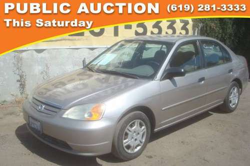 2001 Honda Civic Public Auction Opening Bid - - by for sale in Mission Valley, CA