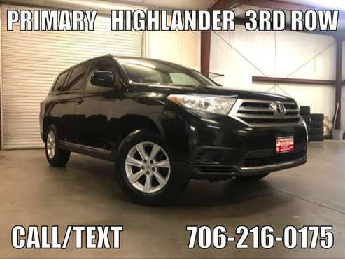 2013 Toyota Highlander Plus- 3rd Row IN HOUSE FINANCE - FREE... for sale in DAWSONVILLE, AL