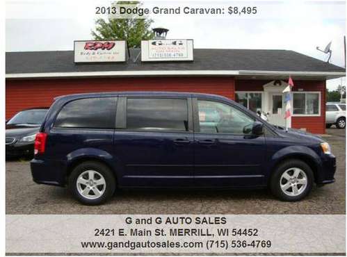 2013 Dodge Grand Caravan SXT 4dr Mini Van 136494 Miles for sale in Merrill, WI