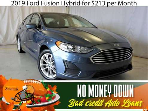 $213/mo 2019 Ford Fusion Hybrid Bad Credit & No Money Down OK - cars... for sale in Carol Stream, IL