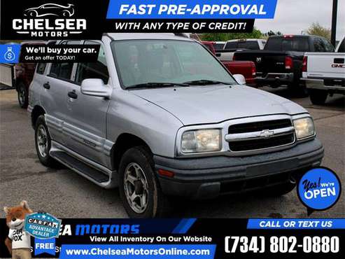 71/mo - 2001 Chevrolet Tracker LT Hard Top! 4WD! 4 WD! 4-WD! - Easy for sale in Chelsea, MI