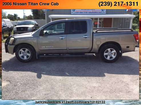 2006 Nissan Titan Crew Cab SE Pickup 4D 5 1/2 ft Lucky's SW Premier... for sale in North Fort Myers, FL