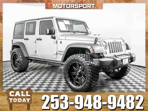 Lifted 2017 *Jeep Wrangler* Unlimited Sport 4x4 for sale in PUYALLUP, WA