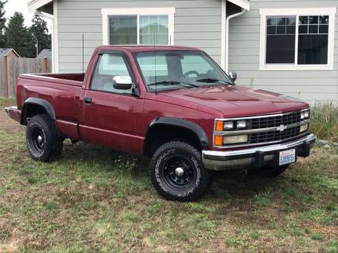 1988 Chevy 1500 4x4 Truck for sale in Rochester, WA
