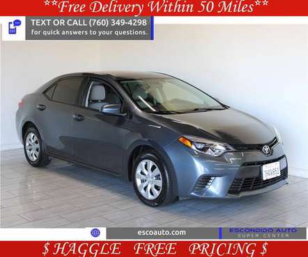 2015 Toyota Corolla S - Easy Financing Available! - cars & trucks -... for sale in Escondido, CA