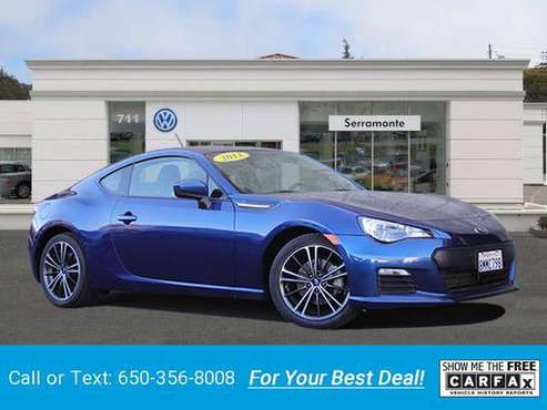 2013 Subaru Brz Premium Coupe coupe Blue - cars & trucks - by dealer... for sale in Colma, CA