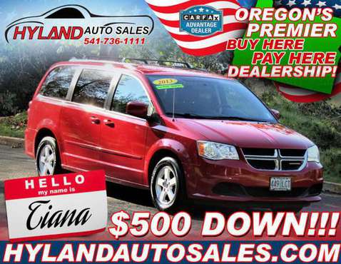 2013 DODGE GRAND CARAVAN SXT *ONLY $500 DOWN @ HYLAND AUTO SALES👍 -... for sale in Springfield, OR