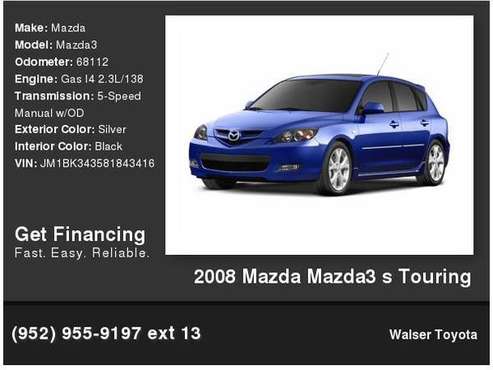 2008 Mazda Mazda3 s Touring - - by dealer - vehicle for sale in Bloomington, MN