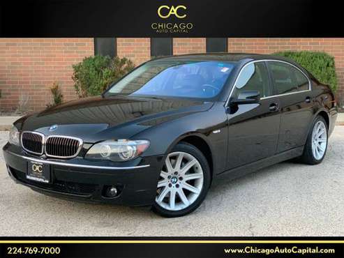 2006 BMW 750i ONLY 77k-MILES BLK/BLK NAV HTD/AC-SEATS LOADED - cars... for sale in Elgin, IL