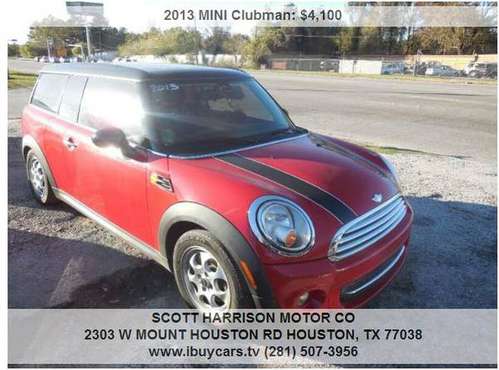 2013 MINI Clubman Cooper 2dr Wagon 115543 Miles - cars & trucks - by... for sale in Houston, TX