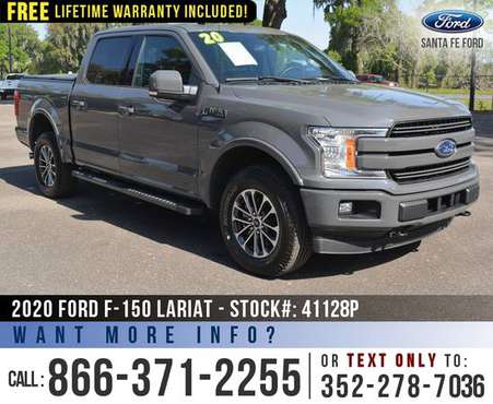 2020 FORD F150 LARIAT 4WD SYNC, Leather Seats, Touchscreen for sale in Alachua, FL