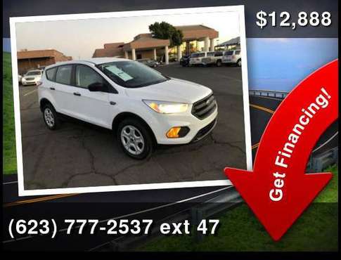 2017 Ford Escape S White - cars & trucks - by dealer - vehicle... for sale in Glendale, AZ