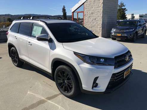 NEW 2019 TOYOTA HIGHLANDER SE AWD (BLIZZARD PEARL) *LEASE $4988 DOWN for sale in Burlingame, CA