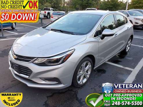 Chevy Cruze Premier -Payments low as $238 - Bad Credit No Problem! -... for sale in Waterford, MI