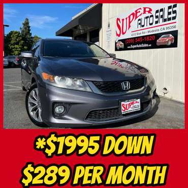 1995 Down & 289 a month this Smooth 2013 Honda Accord EX-L coupe! for sale in Modesto, CA