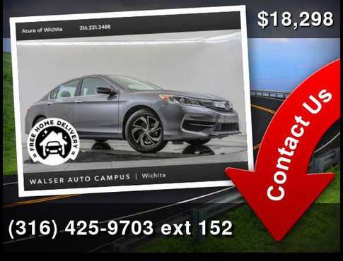 2017 Honda Accord Sedan LX - cars & trucks - by dealer - vehicle... for sale in Wichita, KS