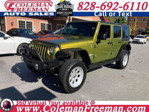 2007 Jeep Wrangler 4WD 4dr Unlimited Sahara - cars & trucks - by... for sale in Hendersonville, NC