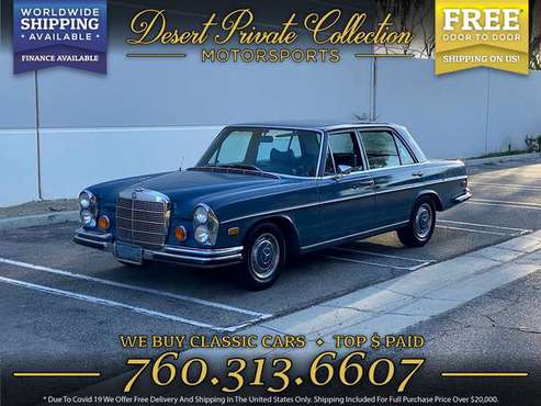 1972 Mercedes-Benz 280SE W108 4 5 V8 Sedan - Clearly a better value! for sale in Palm Desert, NY