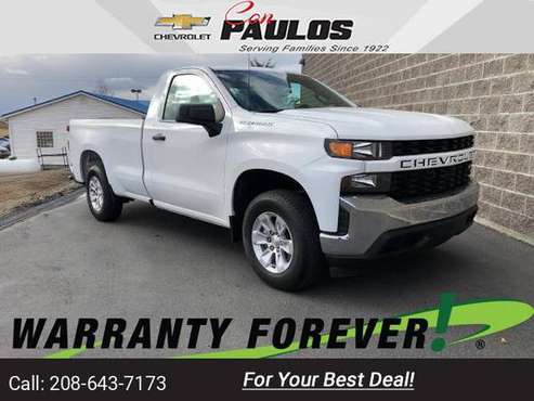 2019 Chevy Chevrolet Silverado 1500 Work Truck pickup Summit White -... for sale in Jerome, ID