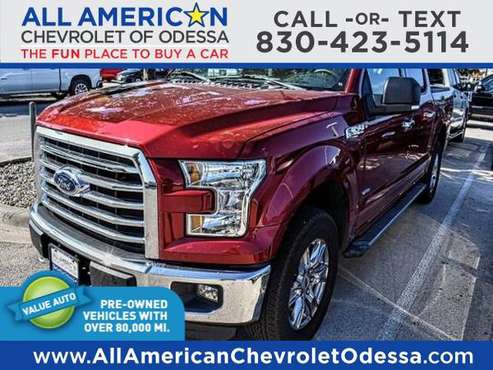 2016 Ford F-150 Truck F150 4WD SuperCrew 145 XLT Ford F 150 for sale in Odessa, TX