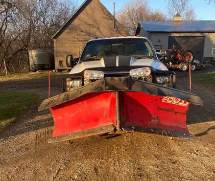 2000 f350 7 3 crewcab short box dually with boss V plow - cars & for sale in Clara City, MN