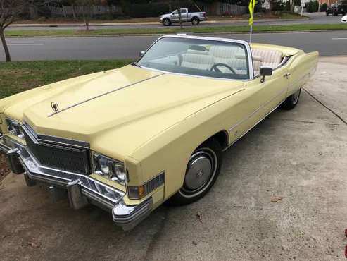 1974 Cadillac Eldorado Convertible - cars & trucks - by owner -... for sale in Charlotte, NC