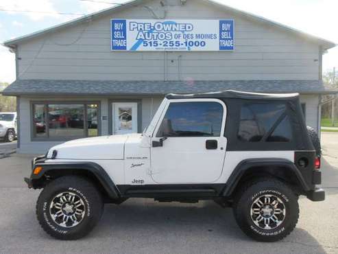 2002 Jeep Wrangler Sport 4WD - Automatic/Wheels/Low Miles - SHARP! for sale in Des Moines, IA