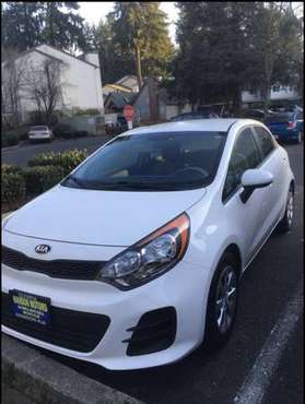 2016 Kia Rio (white) - cars & trucks - by owner - vehicle automotive... for sale in Olympia, WA