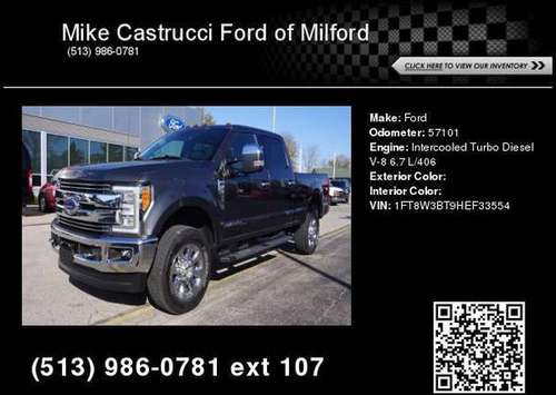 2017 Ford Super Duty F-350 SRW - cars & trucks - by dealer - vehicle... for sale in Milford, OH