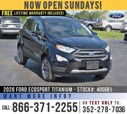 2020 Ford EcoSport Titanium *** SAVE Over $5,000 off MSRP! *** -... for sale in Alachua, AL
