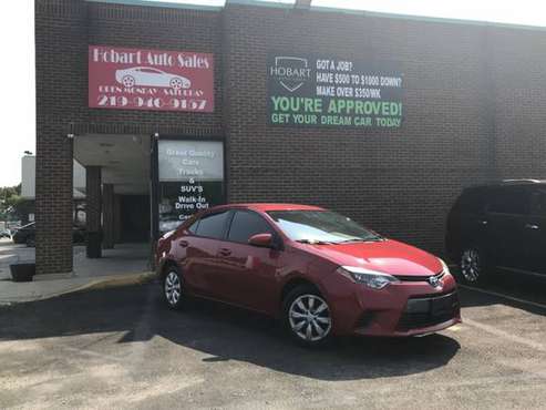 2015 TOYOTA COROLLA L $500-$1000 MINIMUM DOWN PAYMENT!! CALL OR TEXT... for sale in Hobart, IL