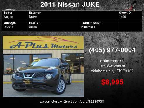 2011 Nissan JUKE S 4dr Crossover for sale in Oklahoma City, OK