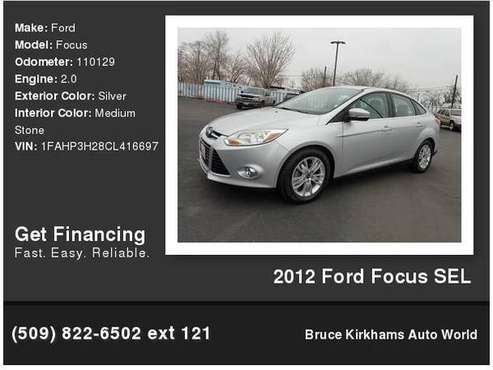 2012 Ford Focus SEL Buy Here Pay Here - - by dealer for sale in Yakima, WA