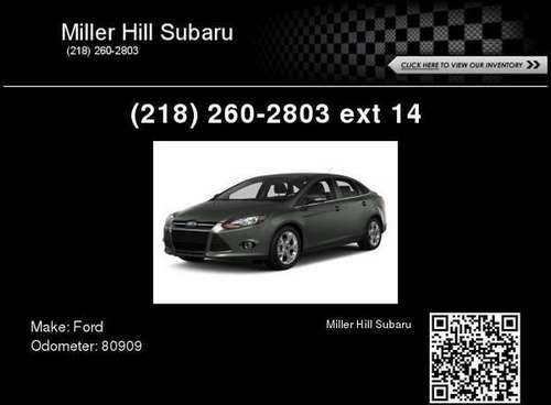 2014 Ford Focus Se - cars & trucks - by dealer - vehicle automotive... for sale in Duluth, MN