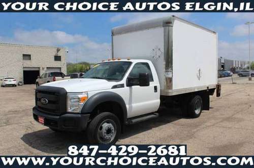 15 FORD F450 12FT BOX COMMERCIAL TRUCK CARGO LIFT DRW A40992 - cars for sale in Elgin, IL