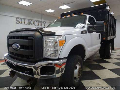 2011 Ford F-350 F350 F 350 SD 4x4 STAKE Body Mason Dump Truck 4x4 XL for sale in Paterson, PA